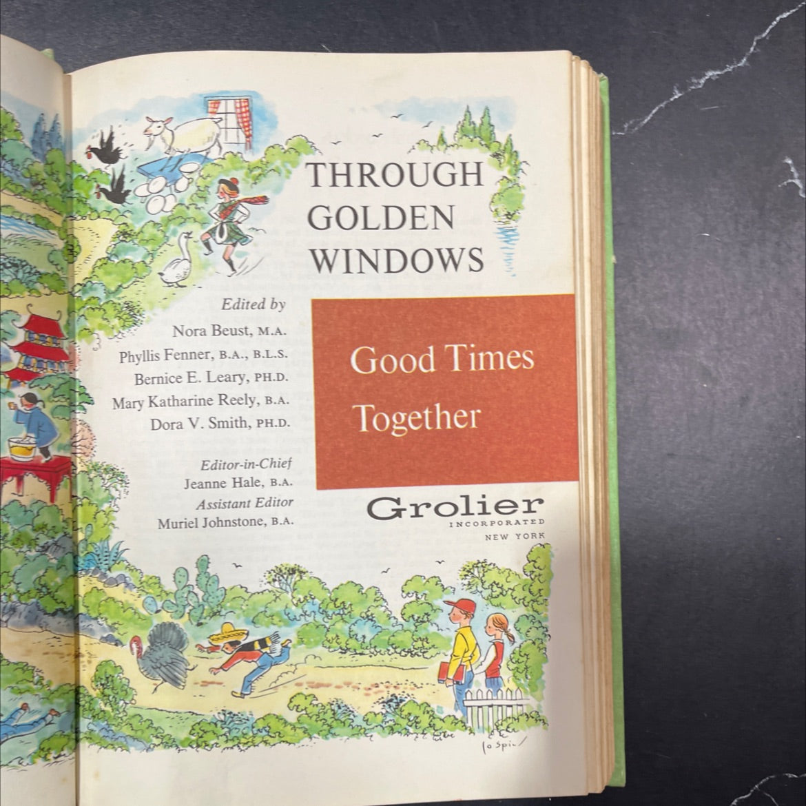 through golden windows good times together book, by unknown, 1958 Hardcover image 2