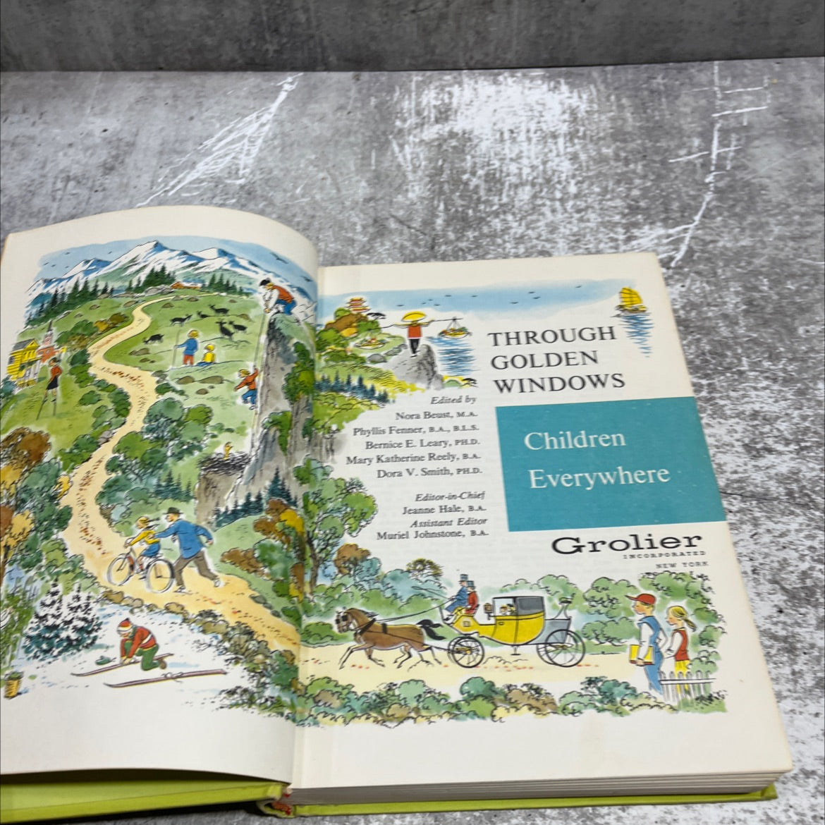 through golden windows book, by unknown, 1958 Hardcover image 2