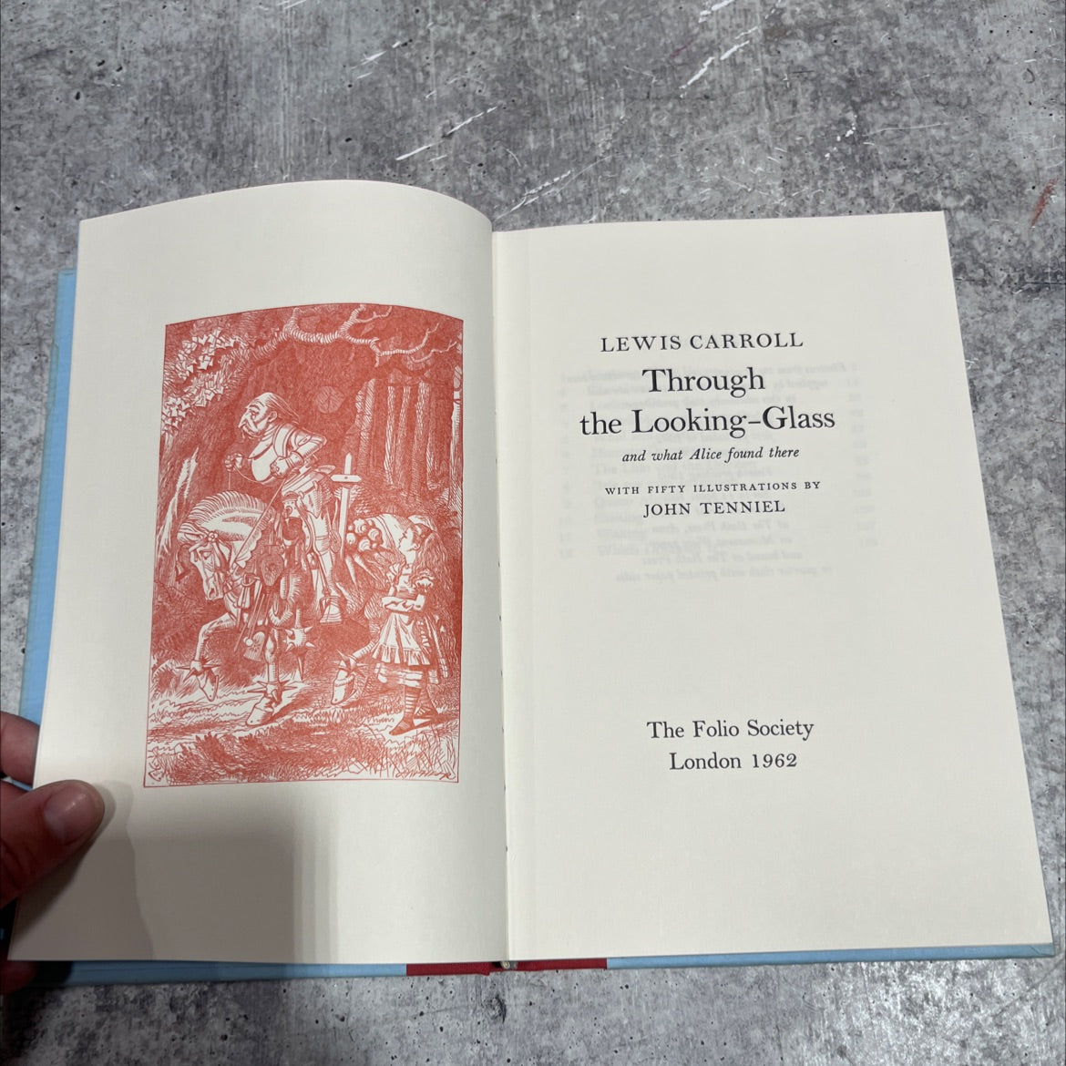 through the looking-glass and what alice found there book, by lewis carroll, 1992 Hardcover image 2