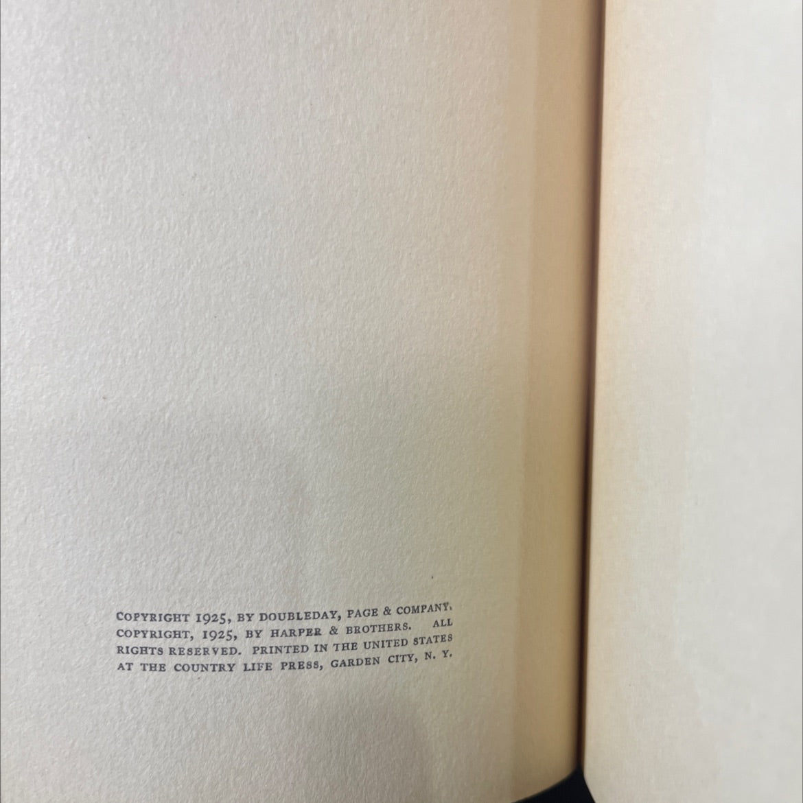 thunder on the left book, by christopher morley, 1925 Hardcover image 3