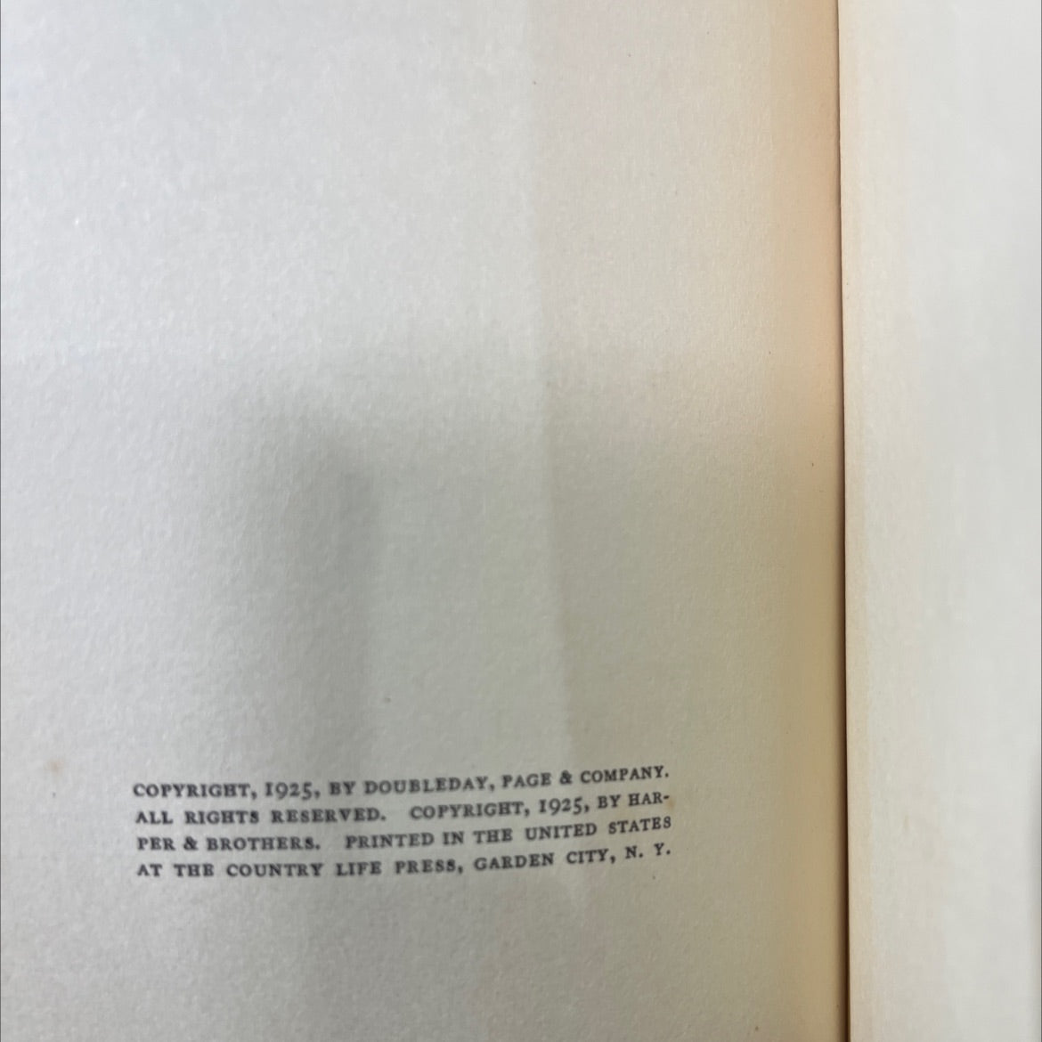 thunder on the left book, by christopher morley, 1926 Hardcover image 3