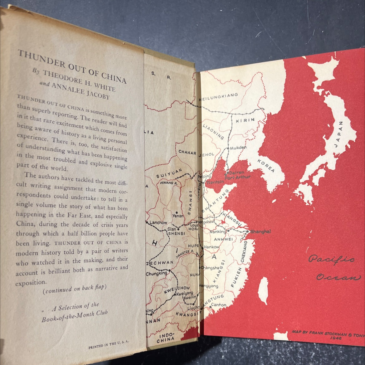 thunder out of china book, by theodore h. white and annalee jacoby, 1946 Hardcover image 4