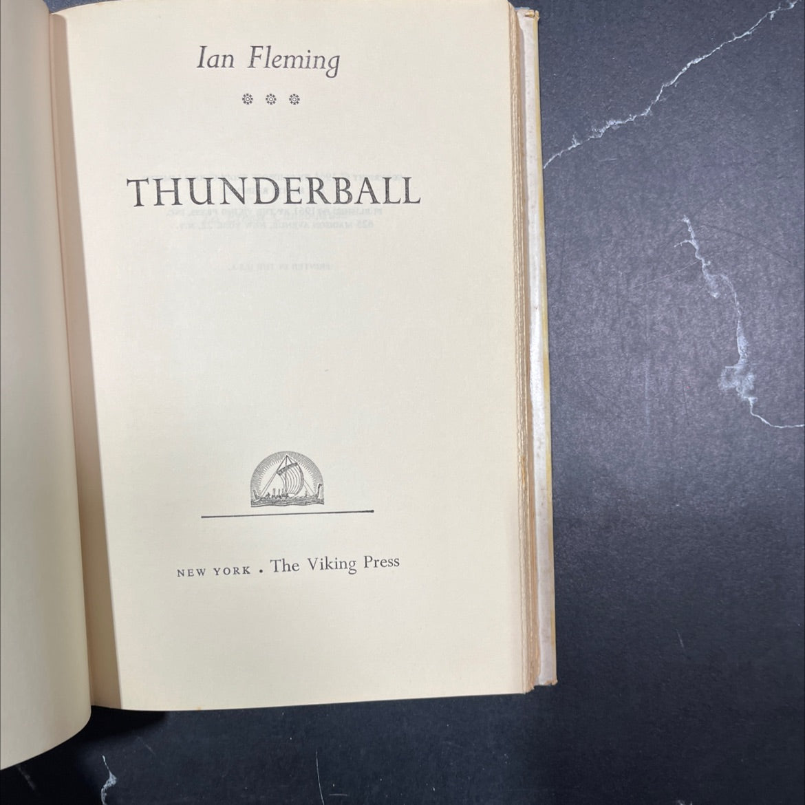 thunderball book, by Ian Fleming, 1961 Hardcover image 2