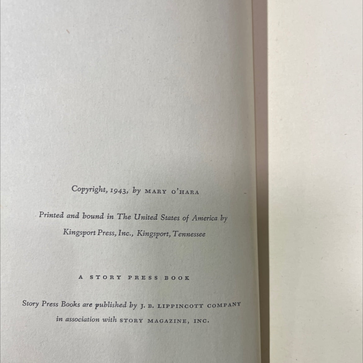 thunderhead book, by mary o'hara, 1943 Hardcover image 3
