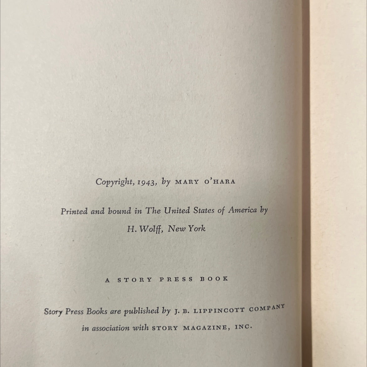 thunderhead book, by mary o'hara, 1943 Hardcover image 3