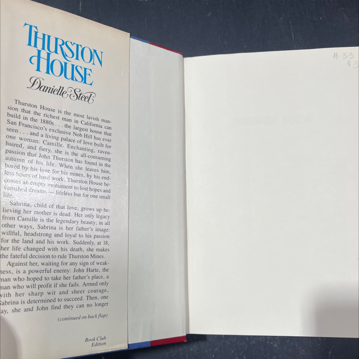 thurston house book, by danielle steel, 1983 Hardcover image 4