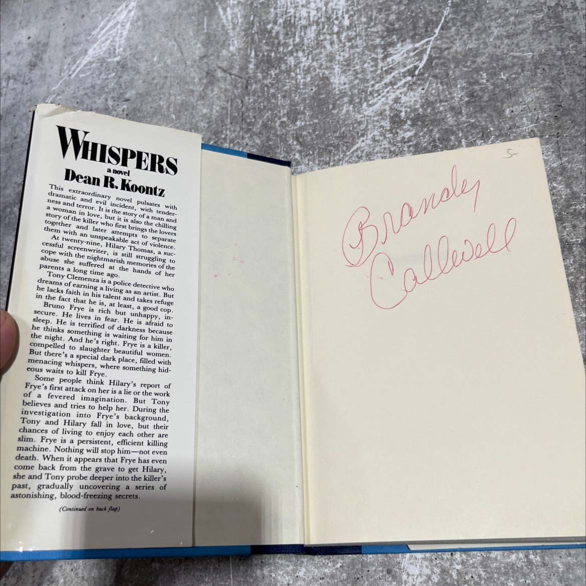 thw whispers book, by Dean R. Koontz, 1980 Hardcover image 4
