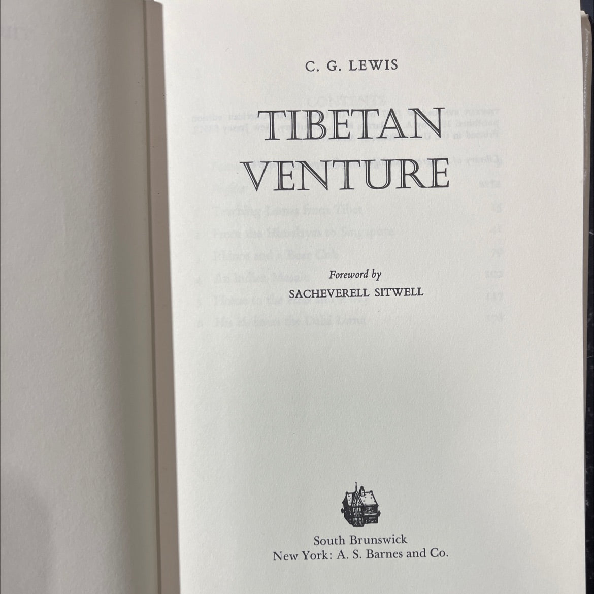 tibetan venture book, by c. g. lewis, 1968 Hardcover image 2