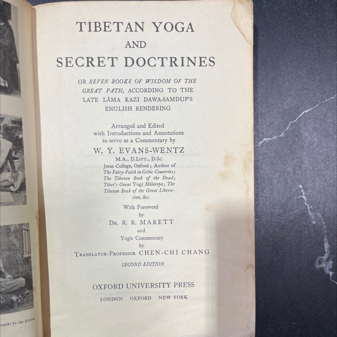 tibetan yoga and secret doctrines or seven books of wisdom of the great path book, by w. y. evans-wentz, 1958 image 2