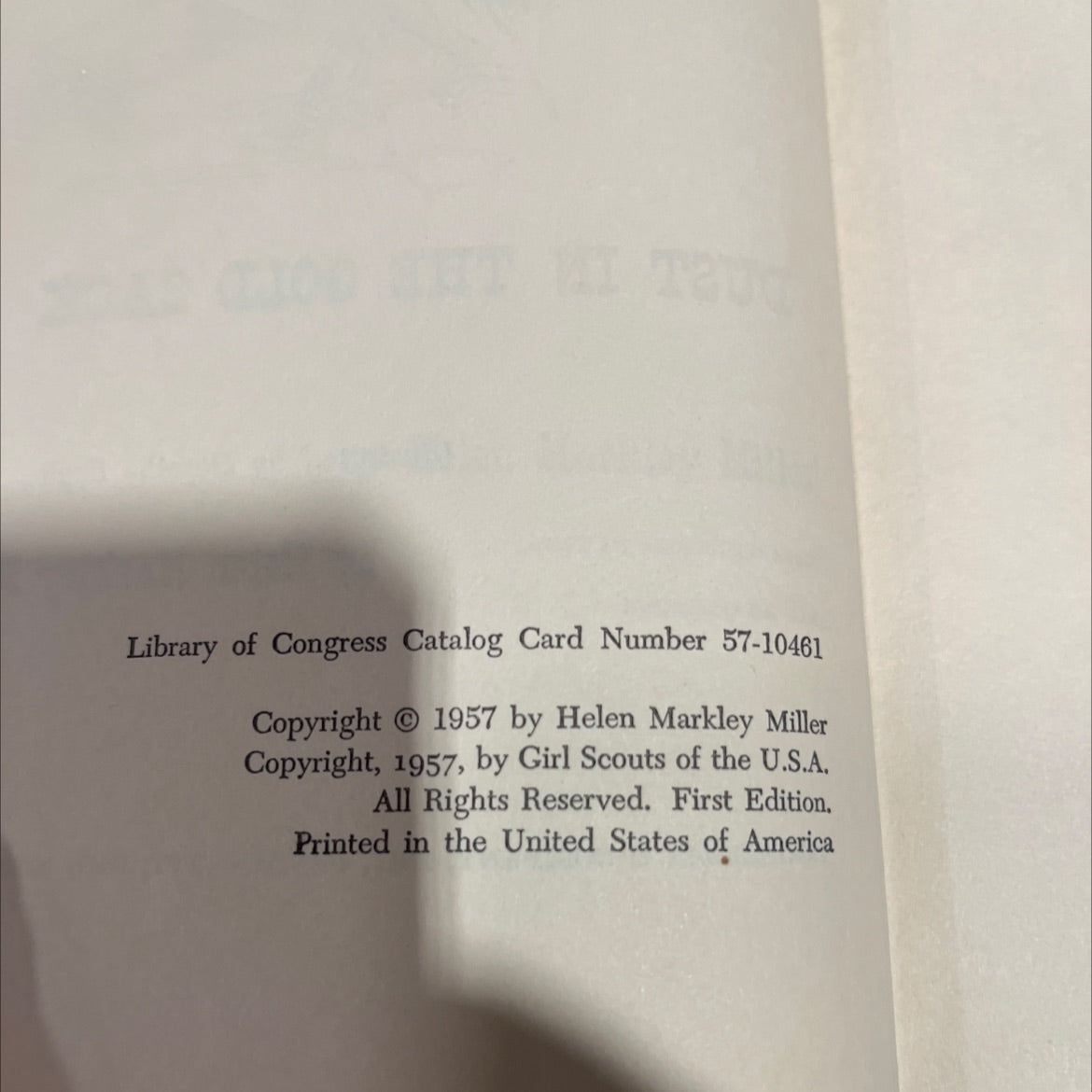 tiller sack all dust in the gold sack book, by helen markley miller, 1957 Hardcover image 3