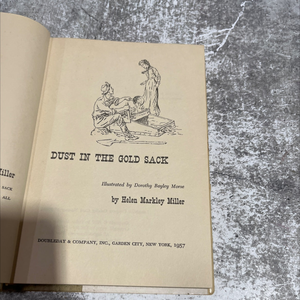 tiller sack all dust in the gold sack book, by helen markley miller, 1957 Hardcover image 2