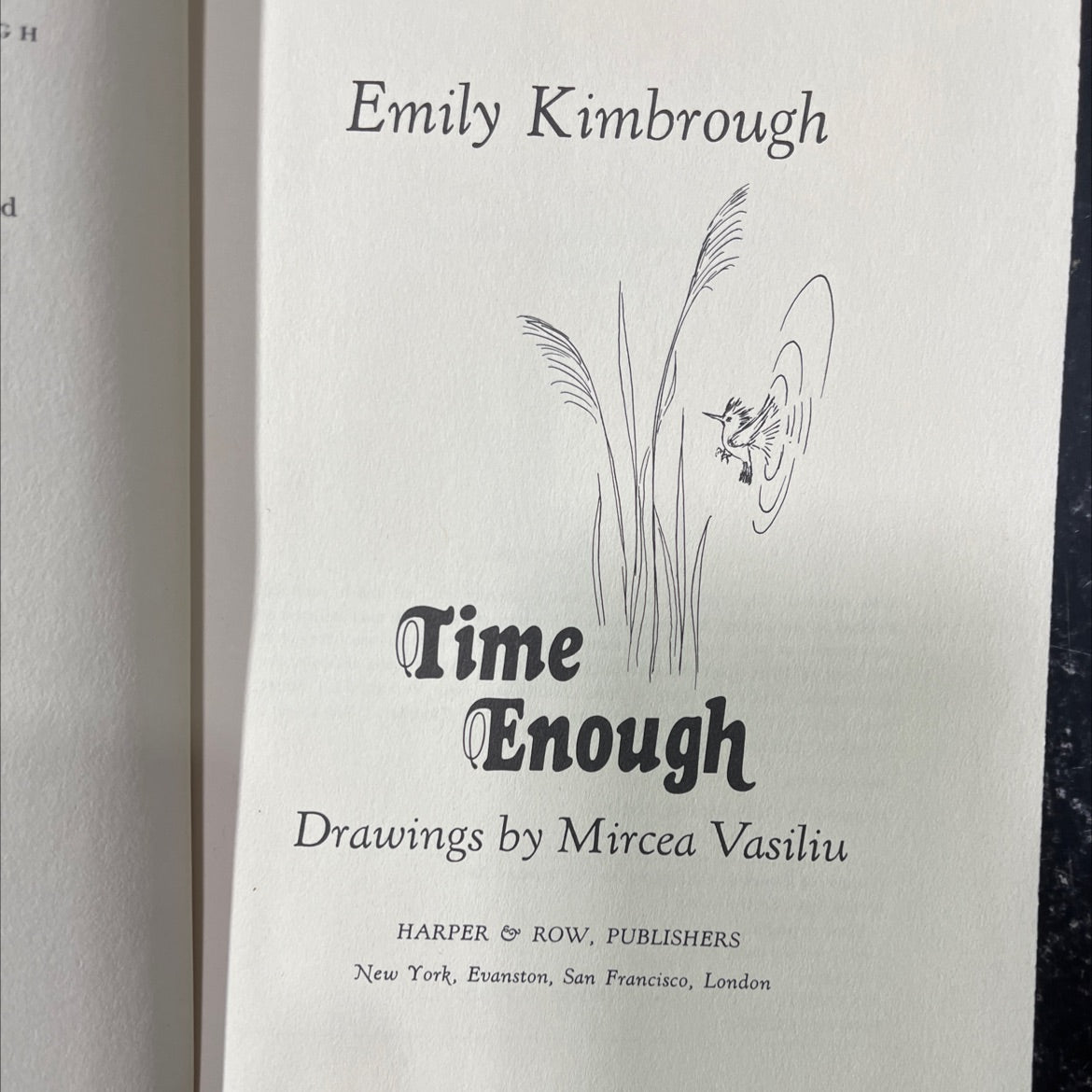 time enough book, by Emily Kimbrough, 1974 Hardcover image 2