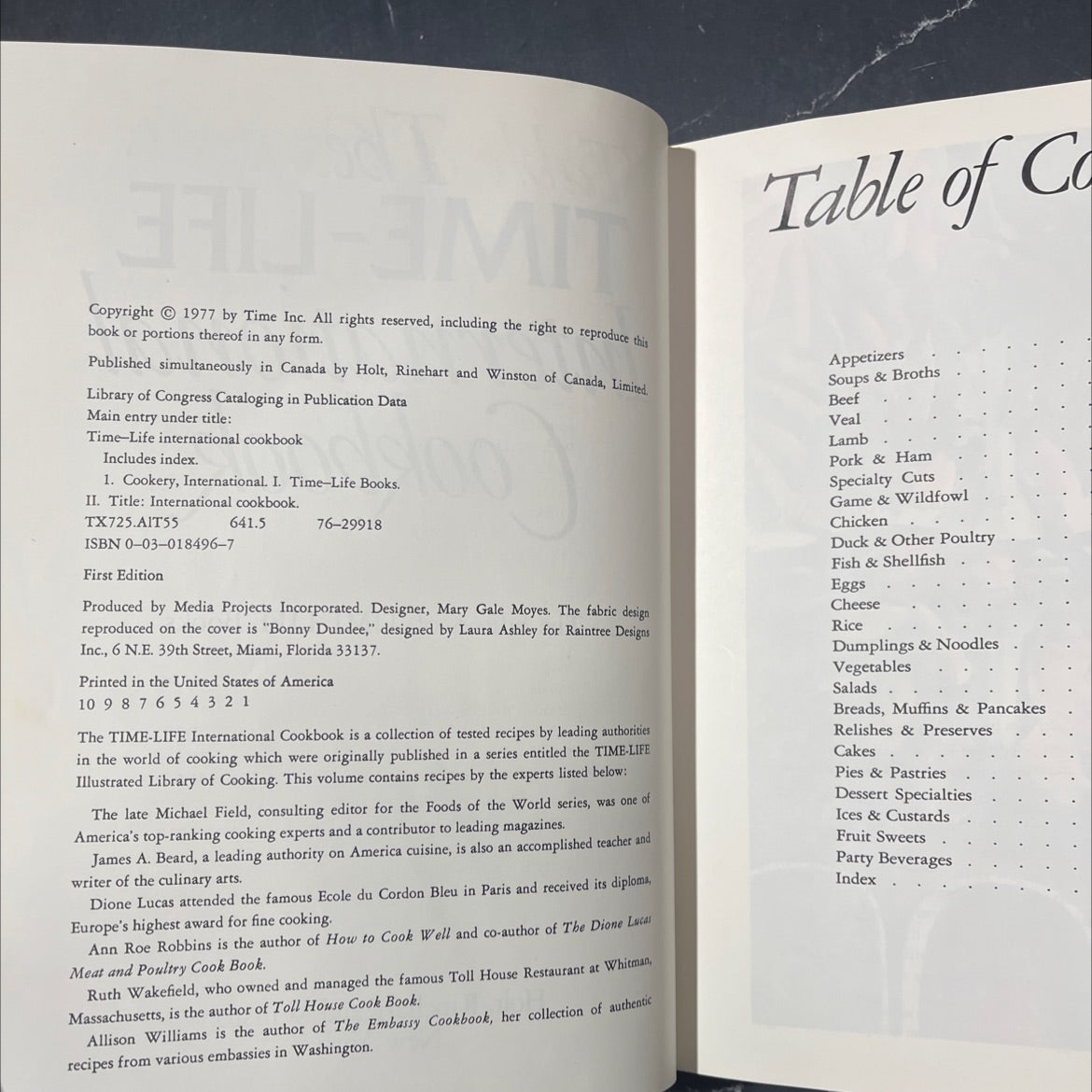 time-life international cookbook book, by editors of time-life books, 1977 Hardcover image 3