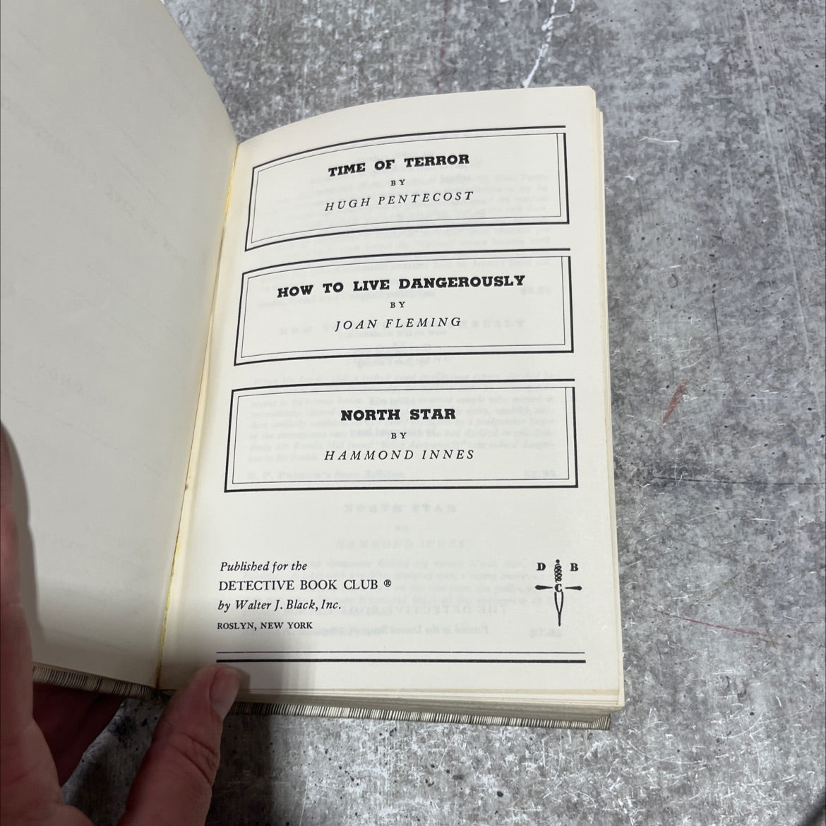 time of terror book, by hugh pentecost, 1975 Hardcover image 2