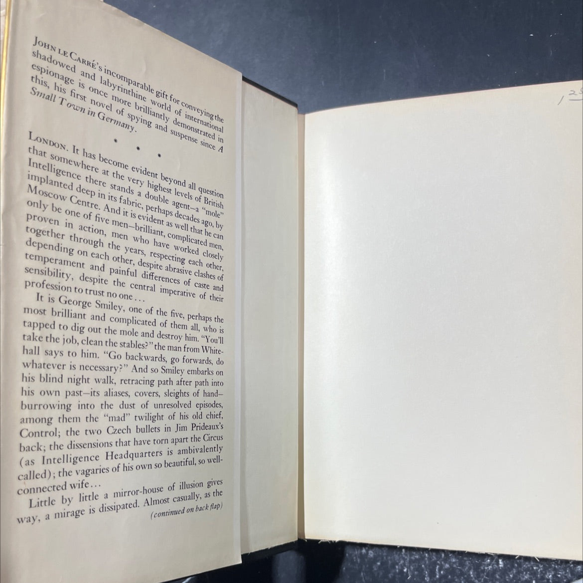 tinker, tailor, soldier, spy book, by John le Carré, 1974 Hardcover image 4