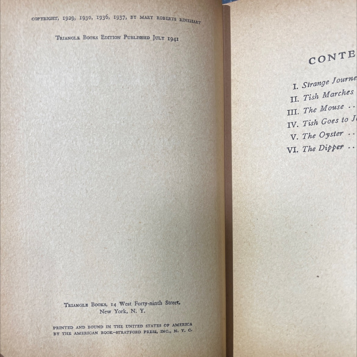 tish marches on book, by mary roberts rinehart, 1941 Hardcover image 3