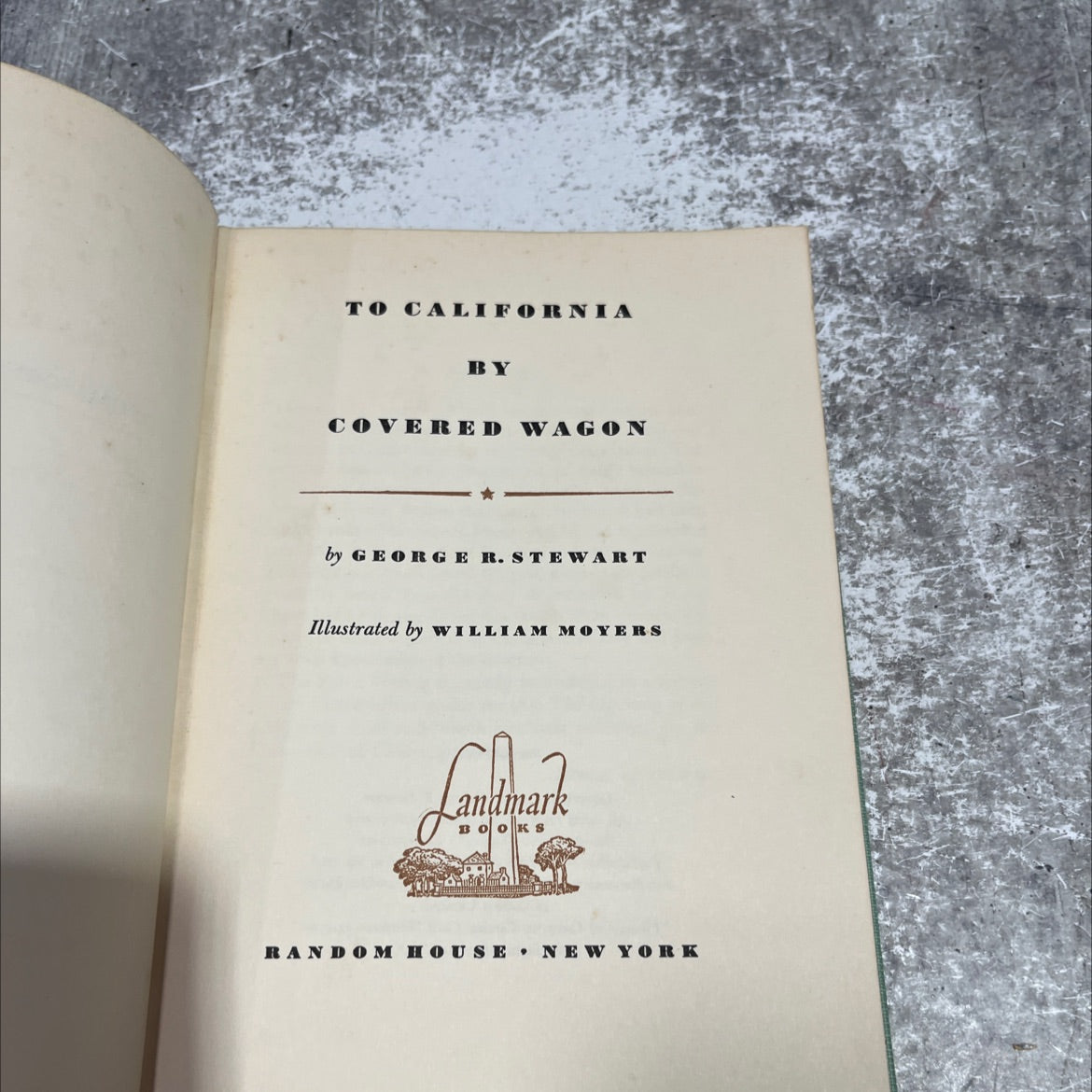 to california by covered wagon book, by george r. stewart, 1954 Hardcover image 2