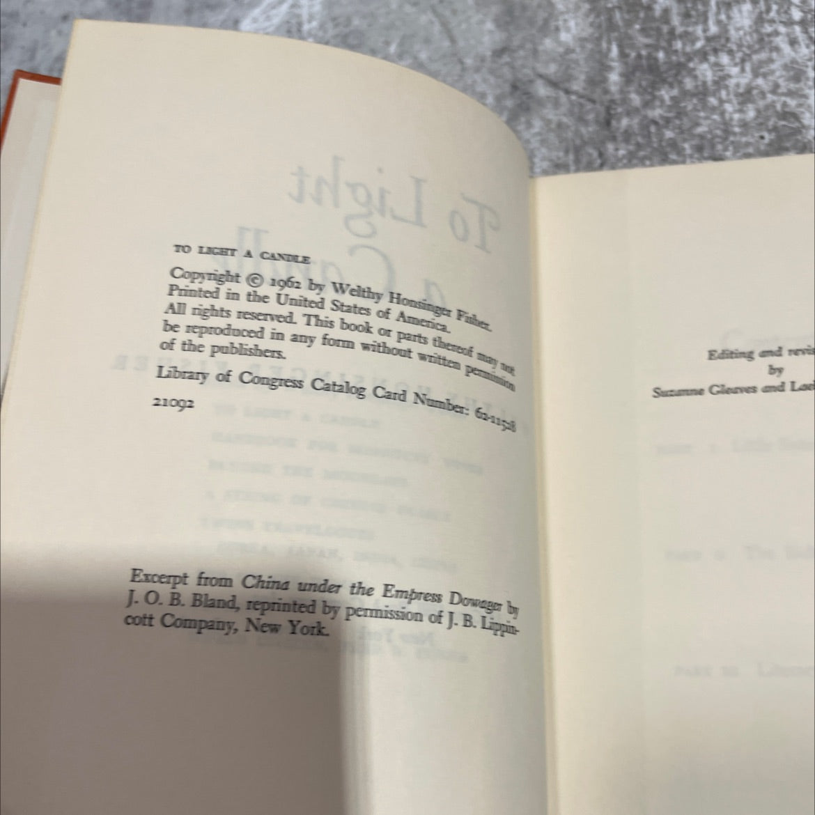 to light a candle book, by welthy honsinger fisher, 1962 Hardcover image 3