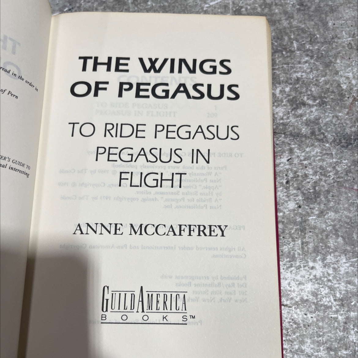 to ride pegasus book, by anne mccaffrey, 1990 Hardcover image 2
