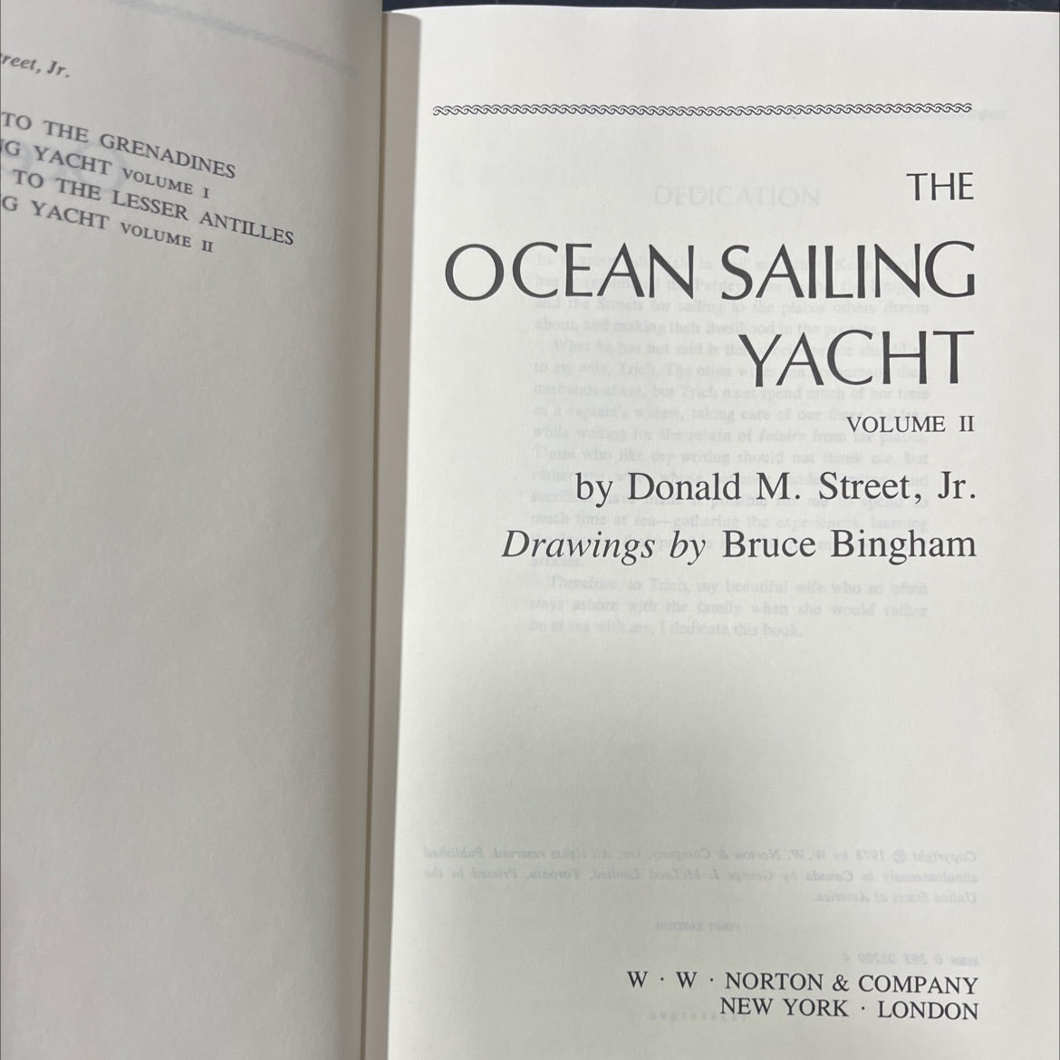 to the grenadines g yacht volume i to the lesser antilles g yacht volume ii book, by donald m. street, jr., 1978 image 2