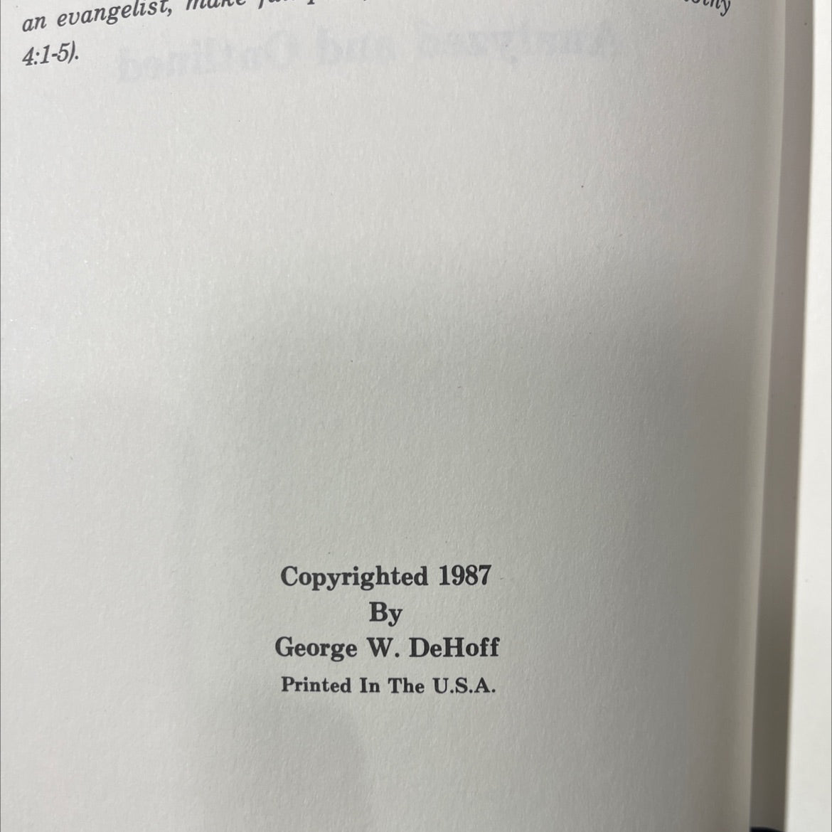 to timothy book, by Foy E. Wallace, Jr., 1987 Hardcover image 3