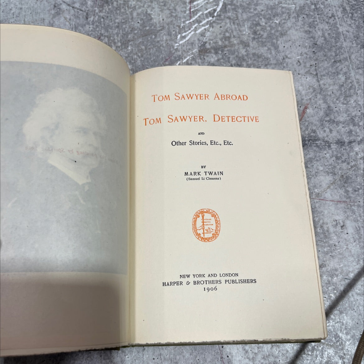 tom sawyer abroad tom sawyer, detective and other stories, etc., etc. book, by mark twain, 1906 Hardcover image 2