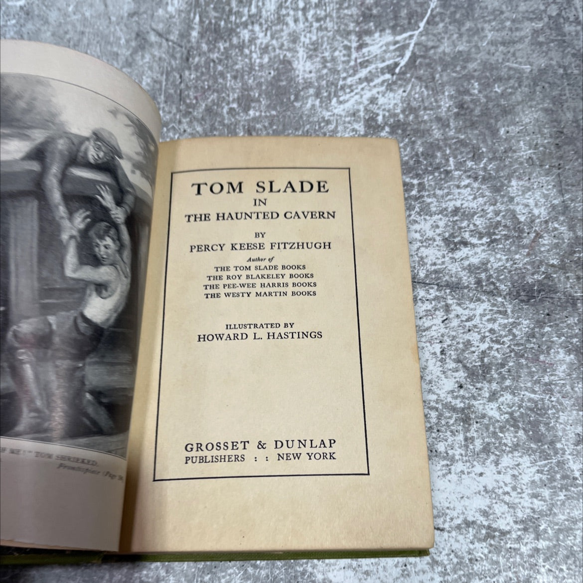 tom slade in the haunted cavern book, by percy keese fitzhugh, 1929 Hardcover image 2