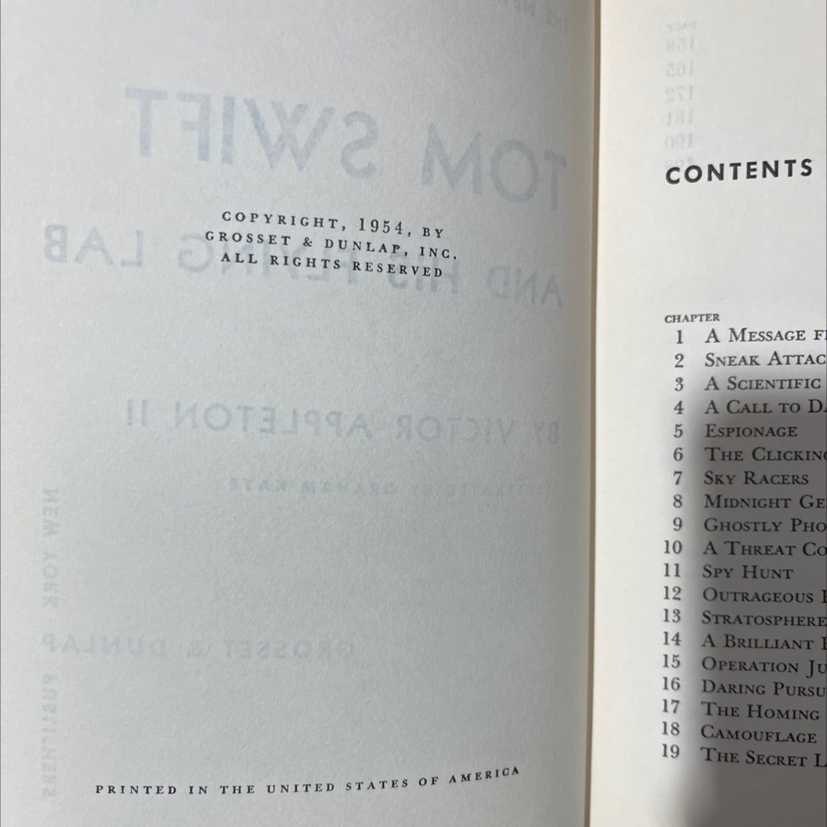 tom swift 201 and his flying lab book, by victor appleton ii, 1954 Hardcover image 3