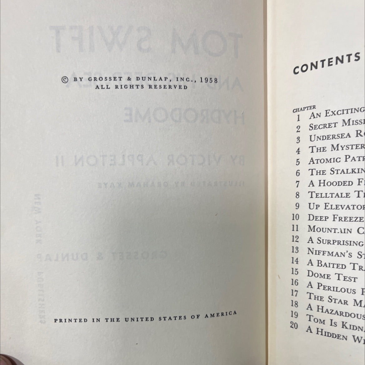 tom swift and his deep-sea hydrodome book, by victor appleton ii, 1958 Hardcover image 3