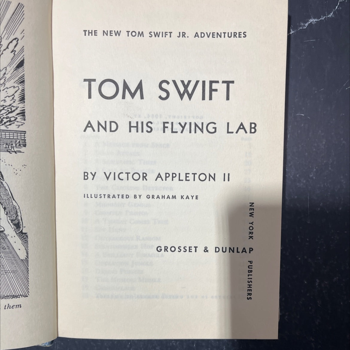 tom swift and his flying lab book, by victor appleton ii, 1954 Hardcover image 2