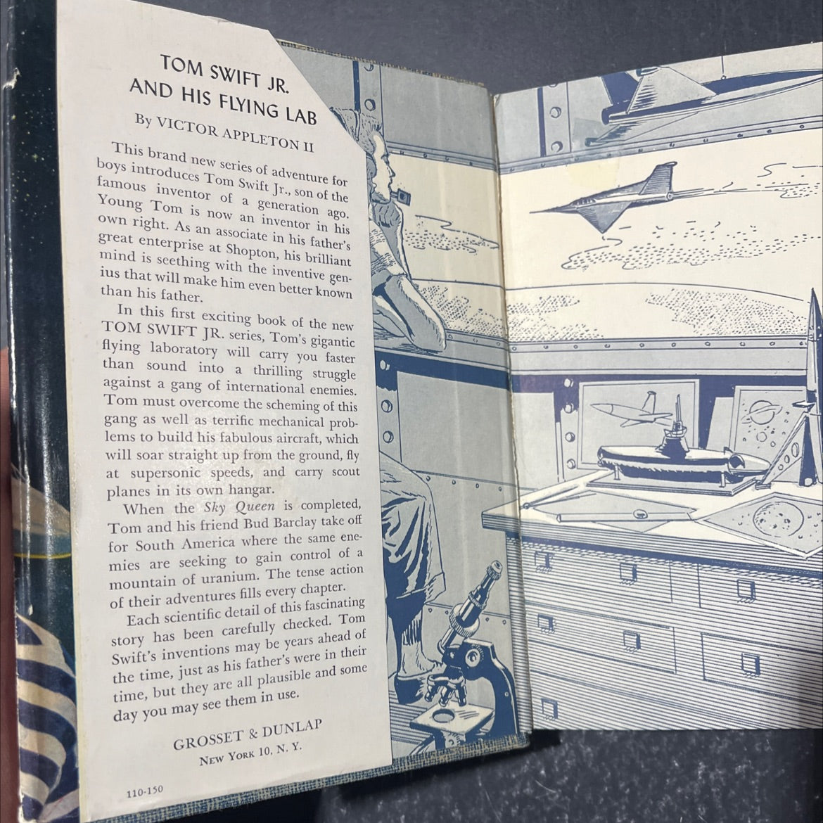 tom swift and his flying lab book, by victor appleton ii, 1954 Hardcover image 4