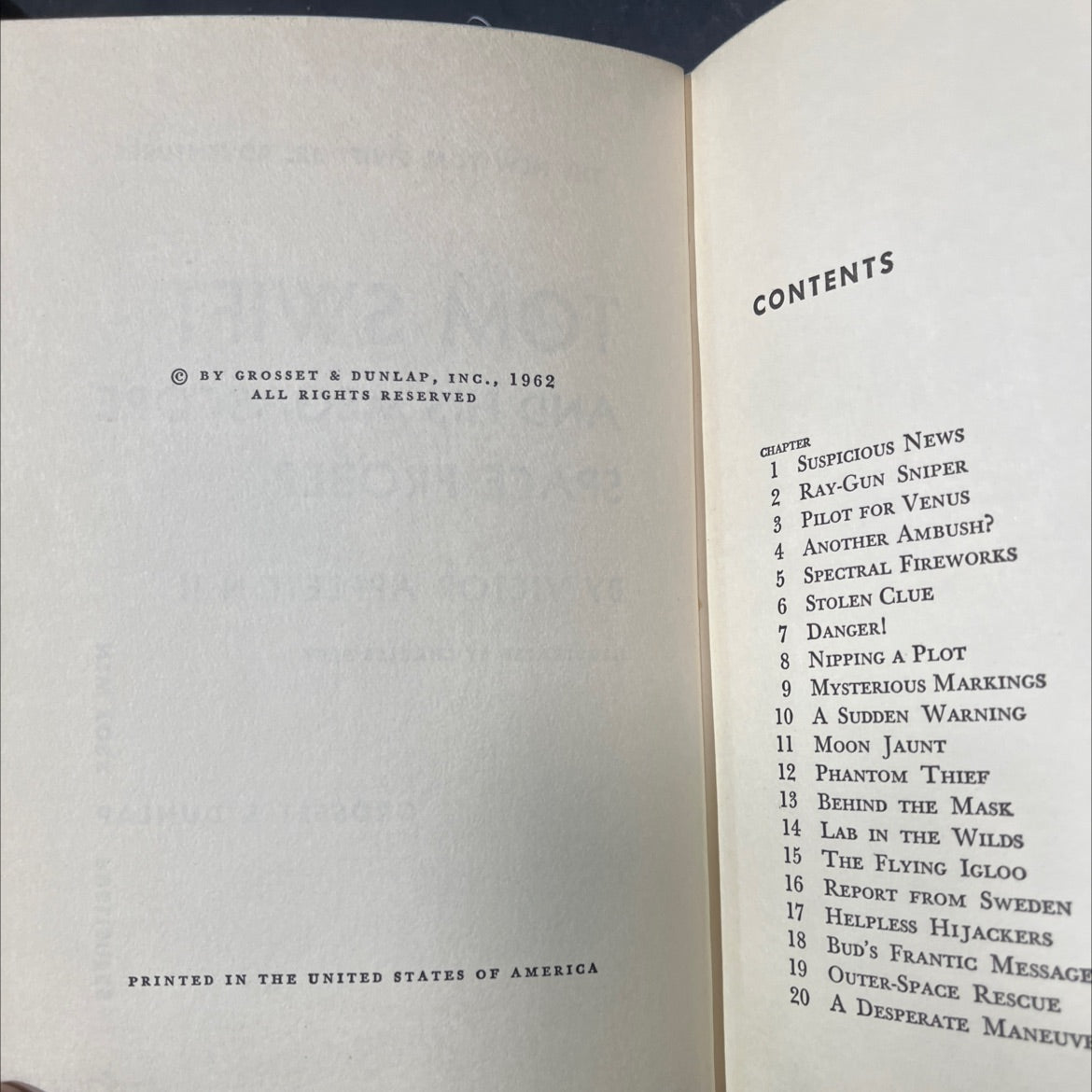 tom swift and his megascope space prober book, by victor appleton ii, 1962 Hardcover image 3