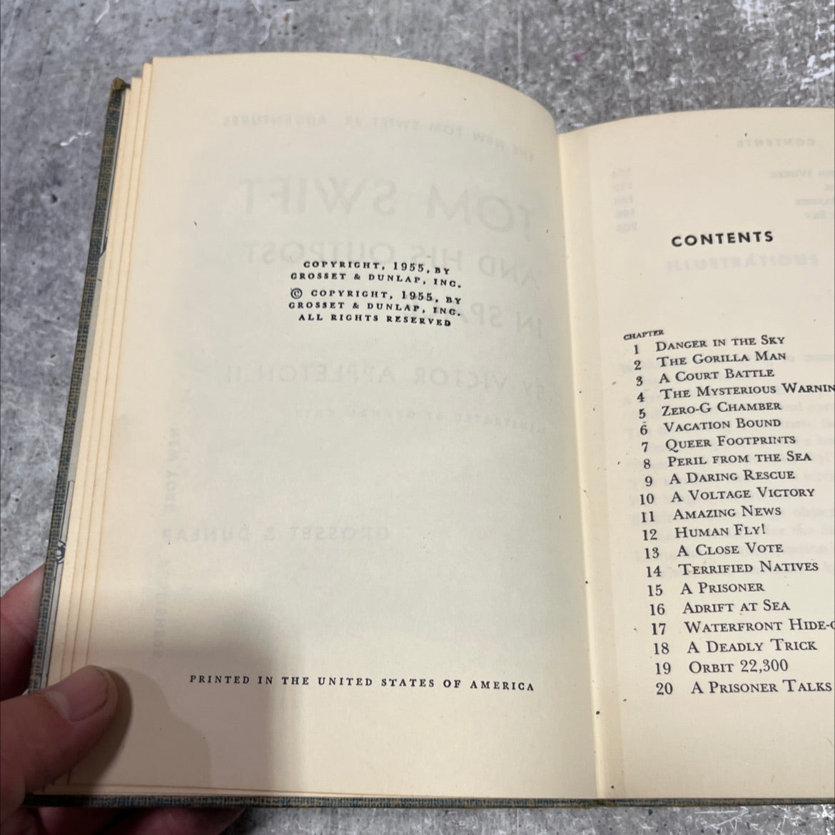tom swift and his outpost in space book, by victor appleton ii, 1955 Hardcover image 3