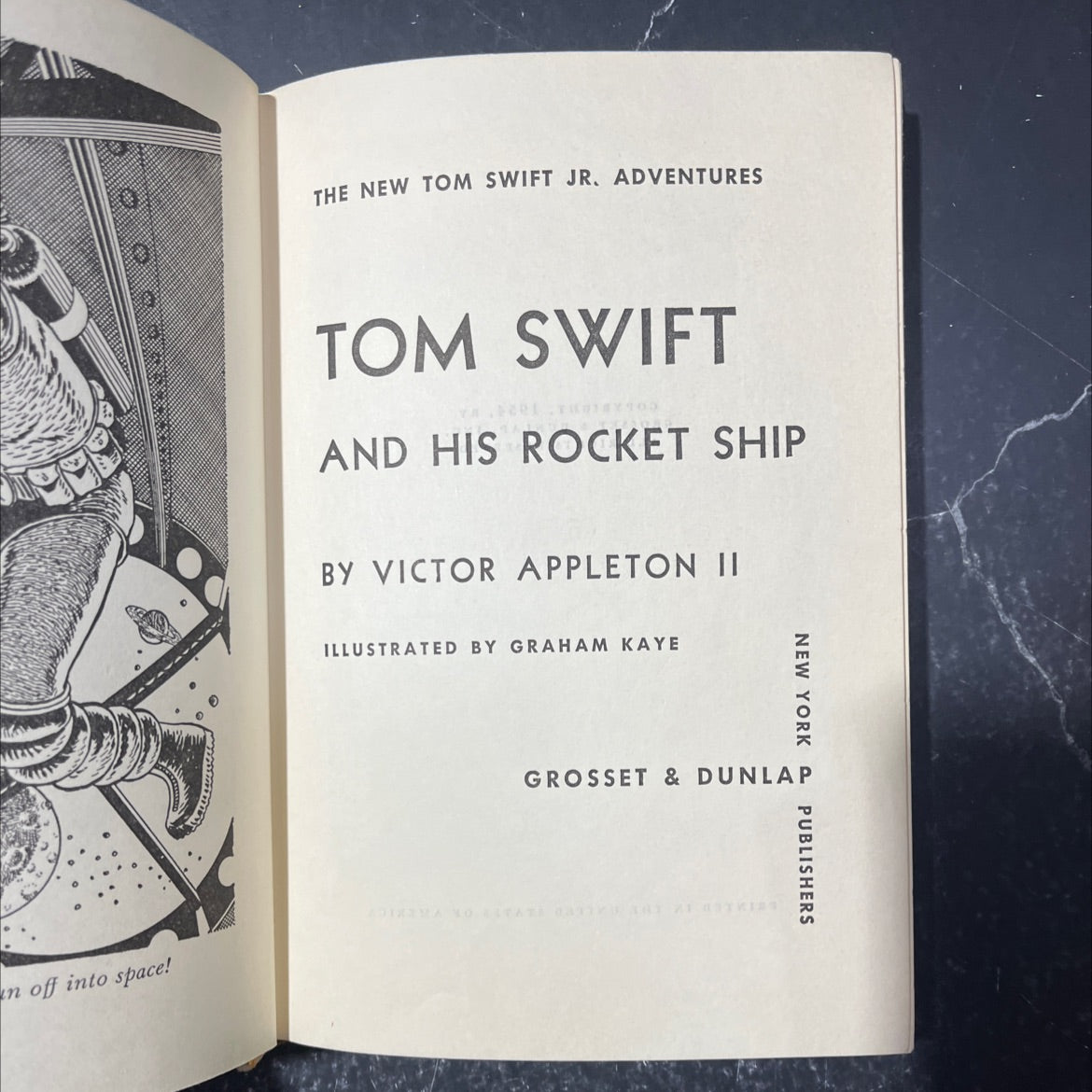 tom swift and his rocket ship book, by victor appleton ii, 1954 Hardcover image 2