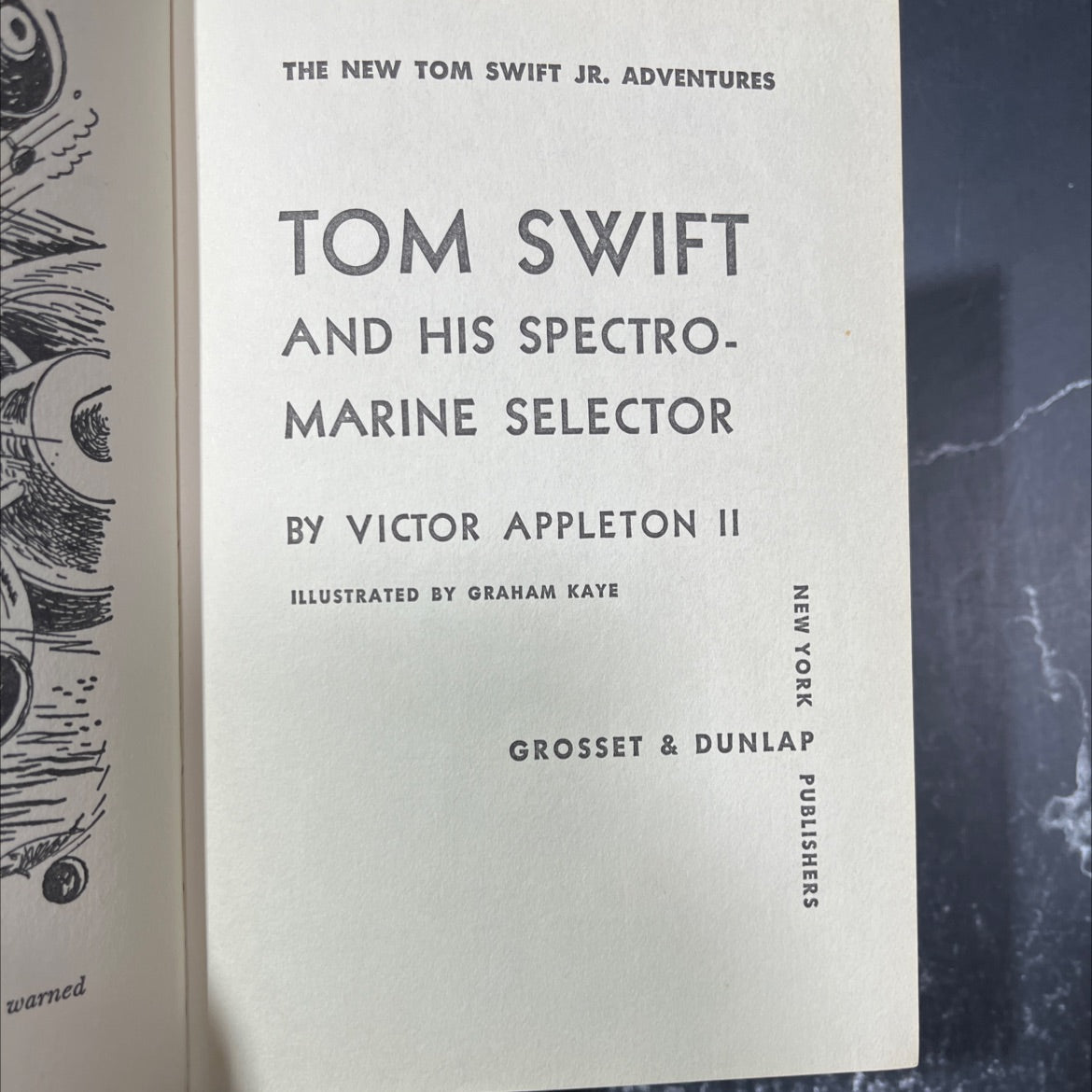 tom swift and his spectro-marine selector book, by victor appleton ii, 1960 Hardcover image 2