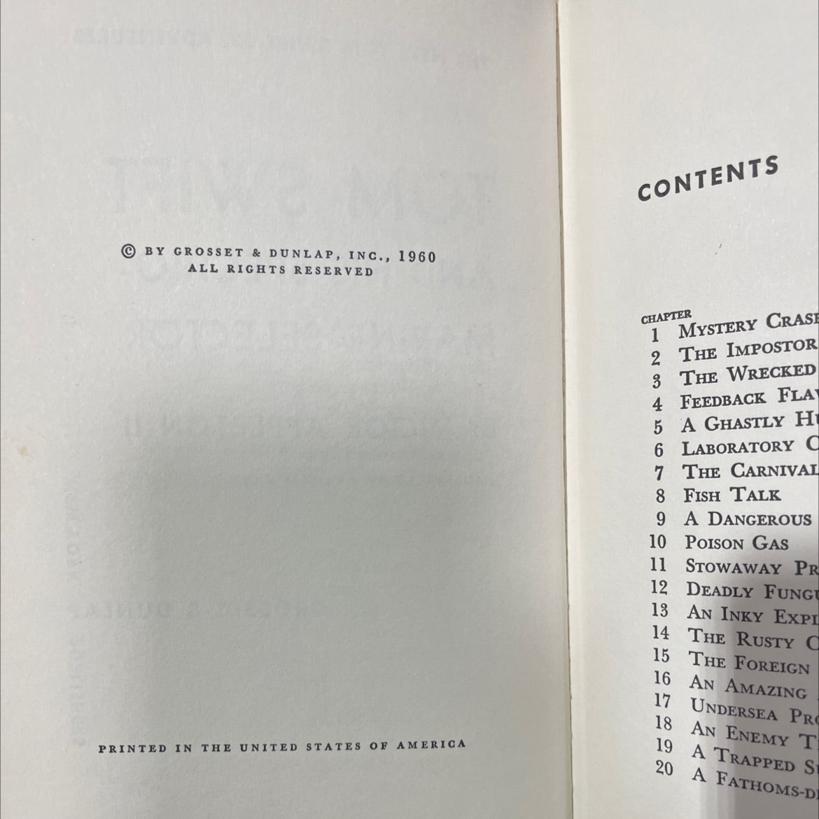 tom swift and his spectro-marine selector book, by victor appleton ii, 1960 Hardcover image 3