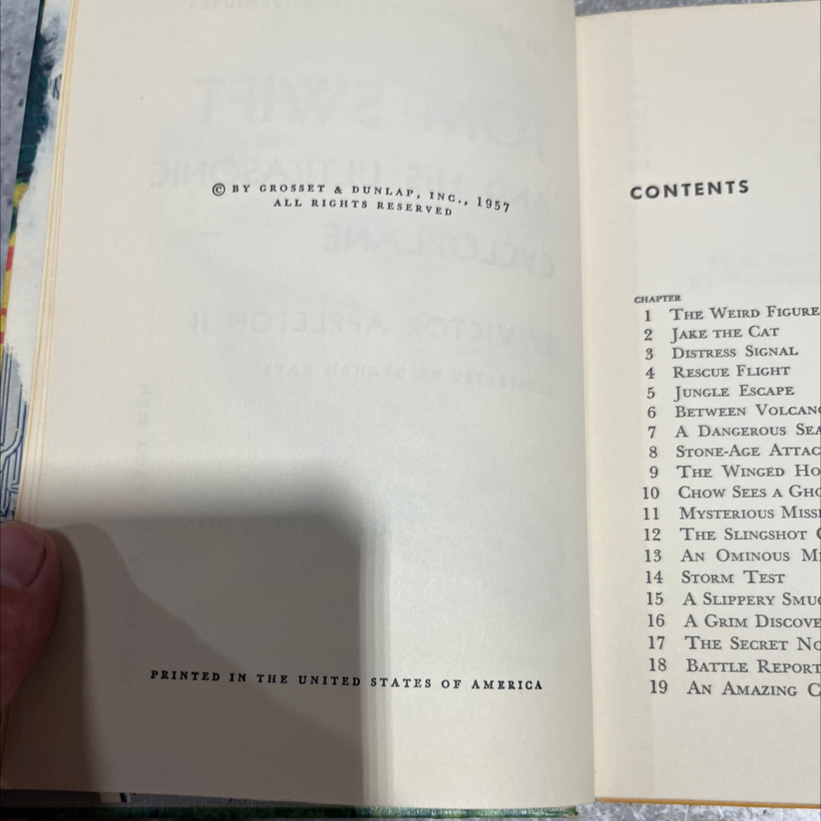 tom swift and his ultrasonic cycloplane book, by victor appleton ii, 1957 Hardcover image 3