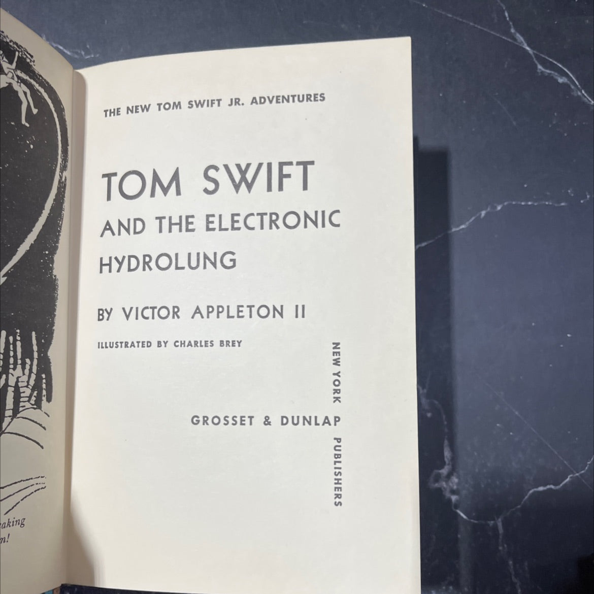 tom swift and the electronic hydrolung book, by victor appleton ii, 1961 Hardcover image 2