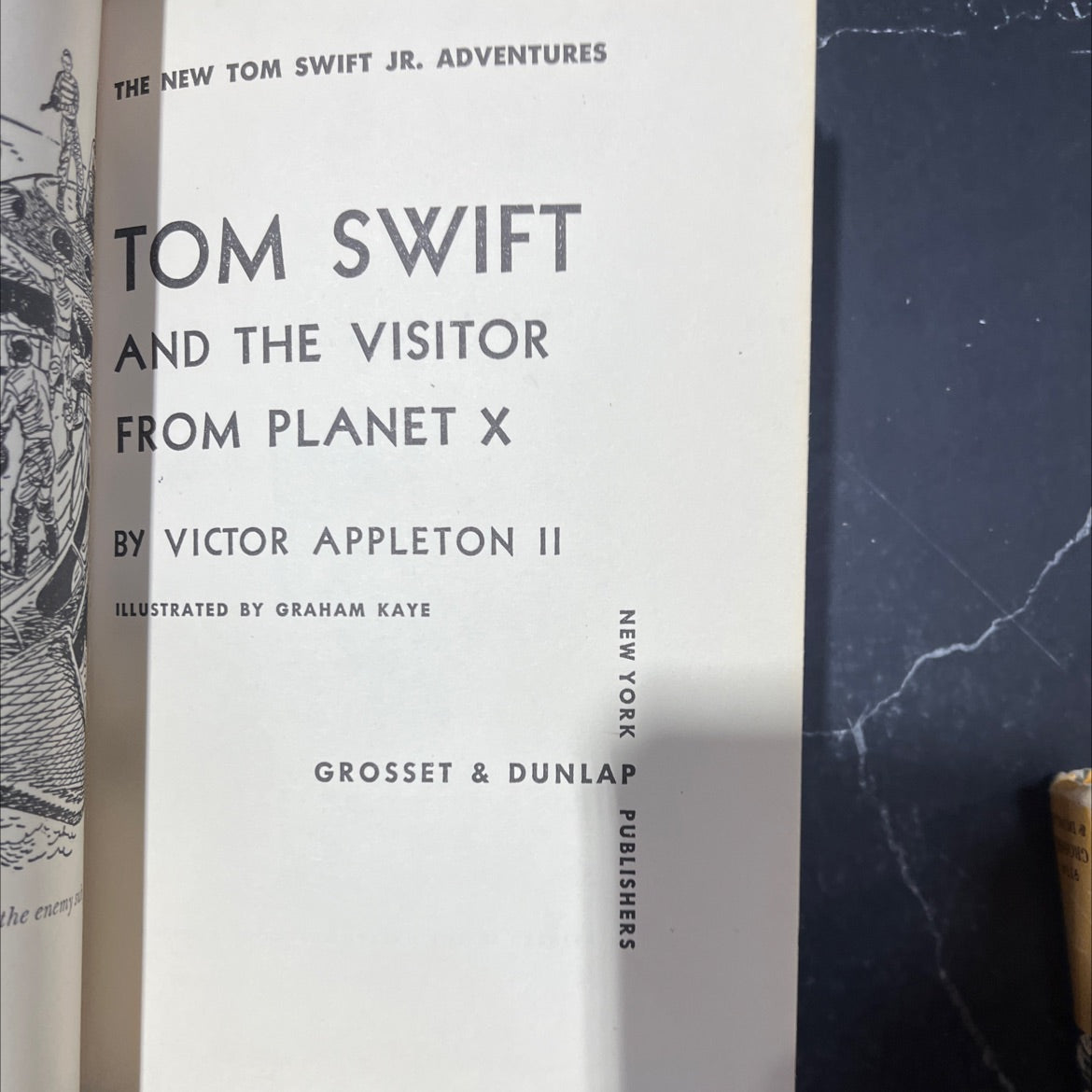 tom swift and the visitor from planet x book, by victor appleton ii, 1961 Hardcover image 2