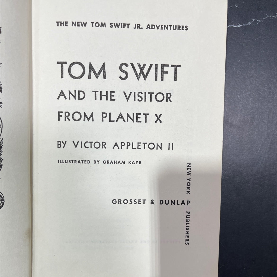 tom swift and the visitor from planet x book, by victor appleton ii, 1961 Hardcover image 2