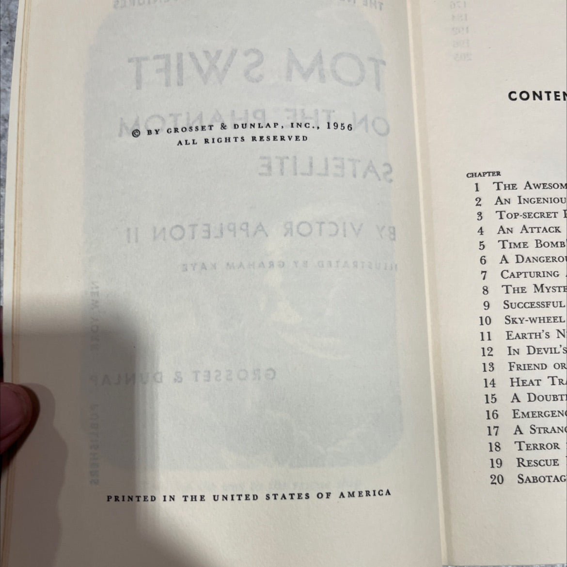 tom swift on the phantom satellite book, by victor appleton ii, 1956 Hardcover image 3