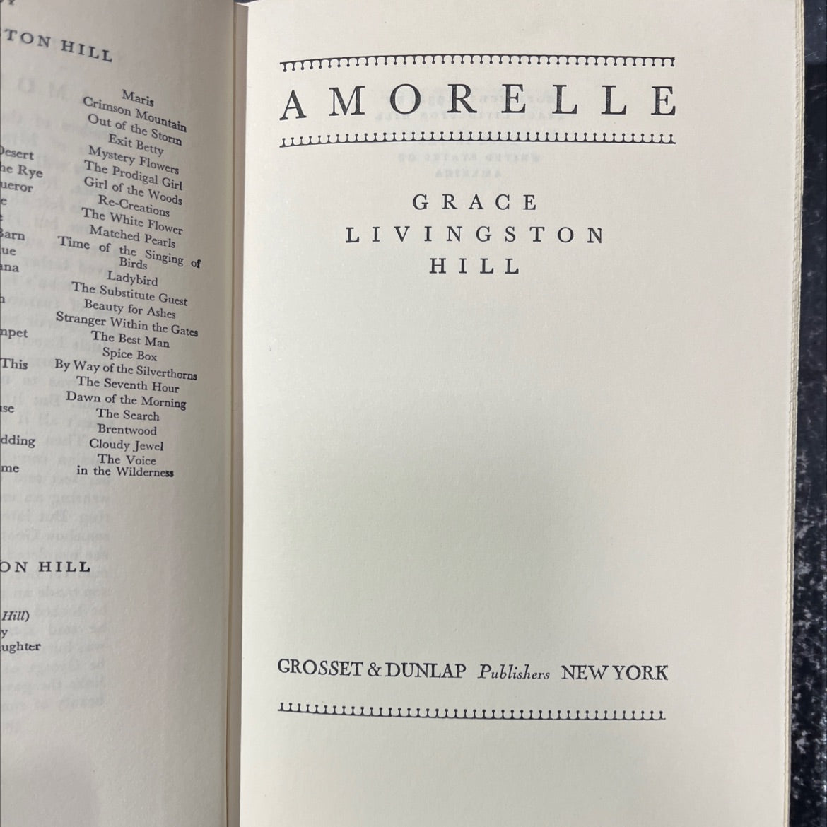 ton hill book, by grace livingston hill, 1934 Hardcover image 2