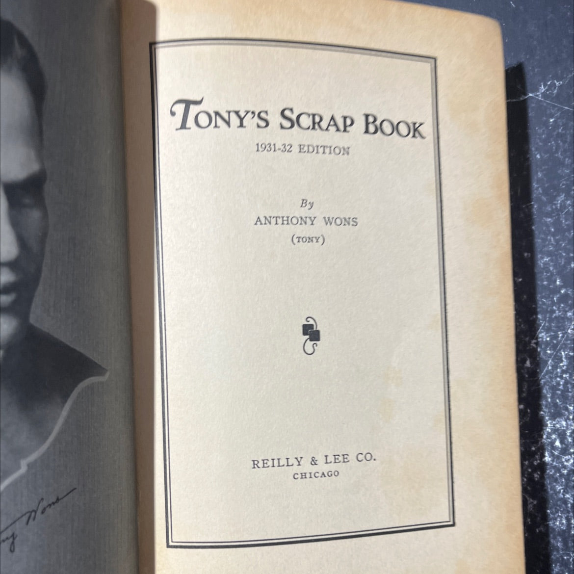 tony's scrap book 1931-32 edition book, by anthony wons, 1931 Hardcover image 2