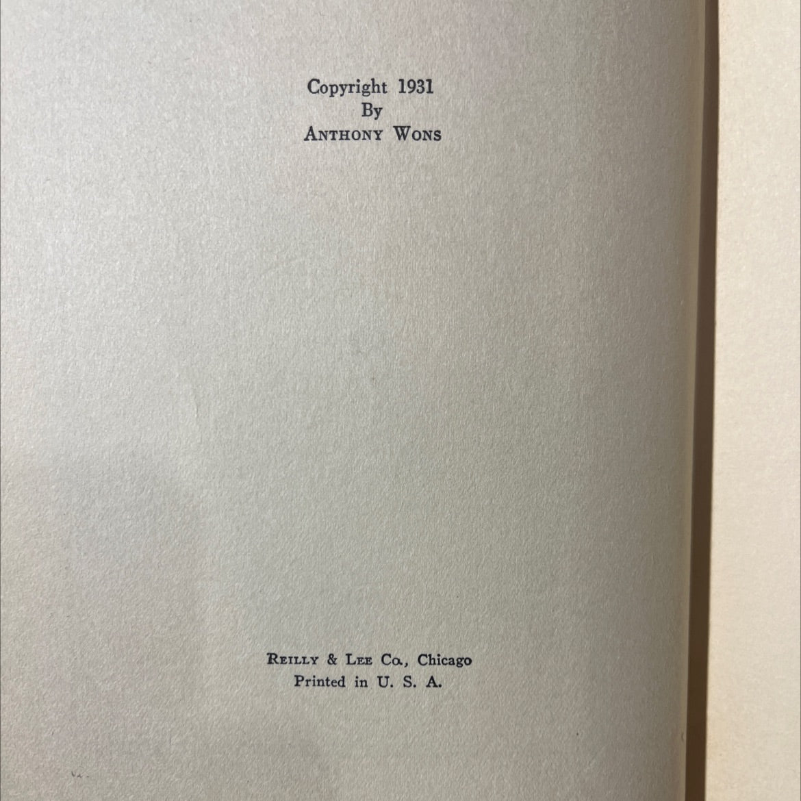 tony's scrap book 1931-32 edition book, by anthony wons, 1931 Hardcover image 3