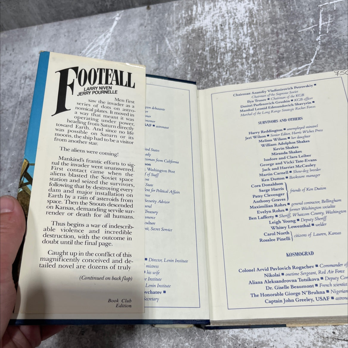 too footfall book, by Larry Niven, Jerry Pournelle, 1985 Hardcover image 4