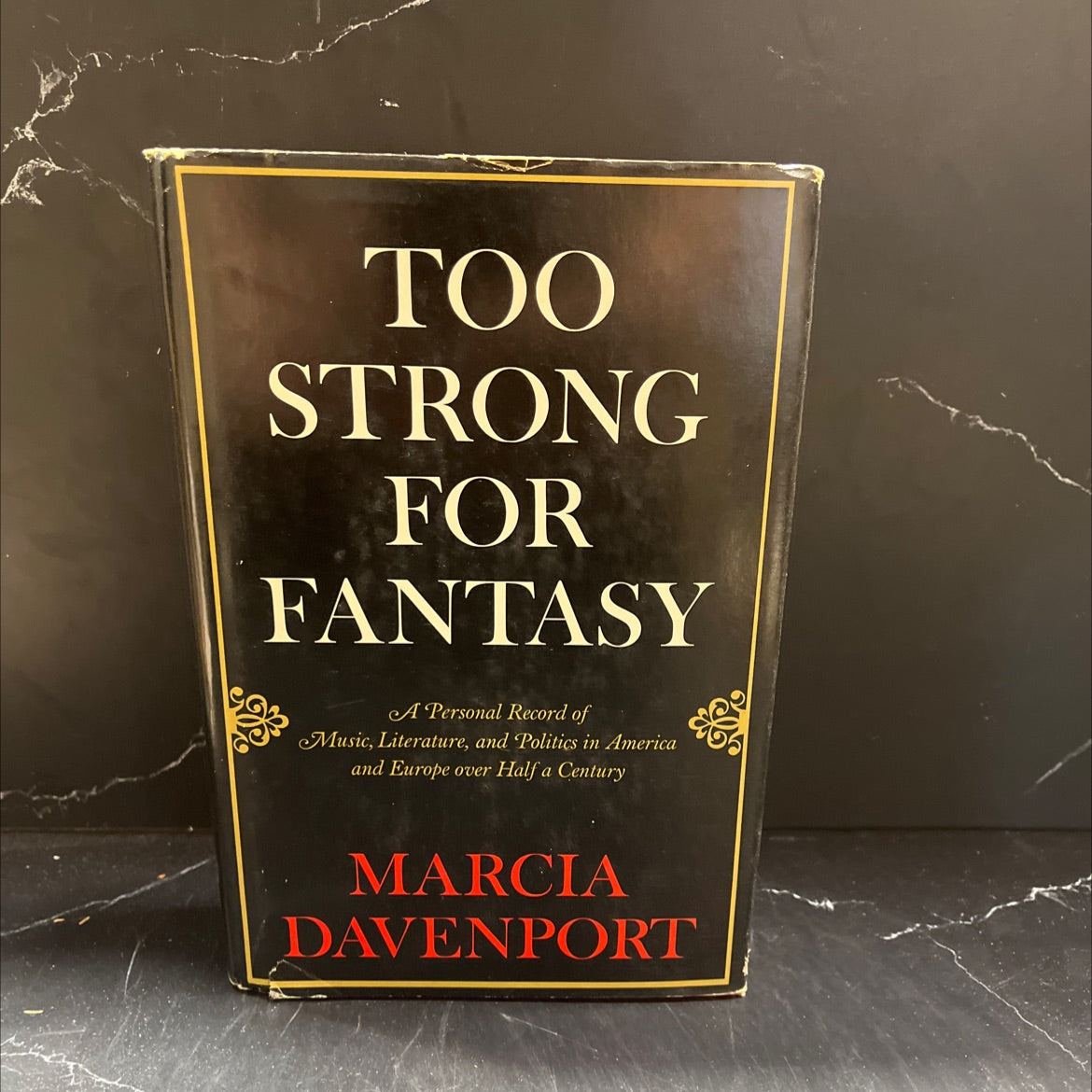 too strong for fantasy book, by marcia davenport, 1967 Hardcover image 1