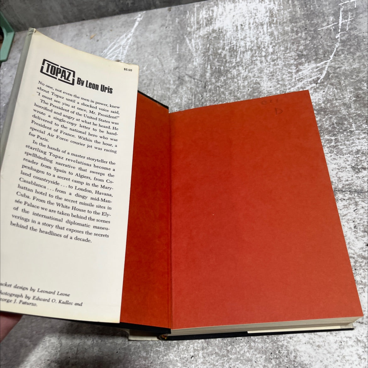 topaz book, by leon uris, 1967 Hardcover image 4