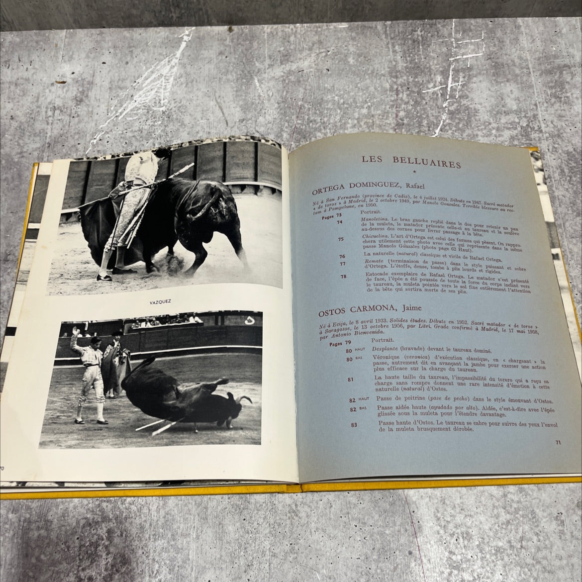toreros d'aujourd'hui book, by A. Lafront (Paco Tolosa), 1970 Hardcover image 4