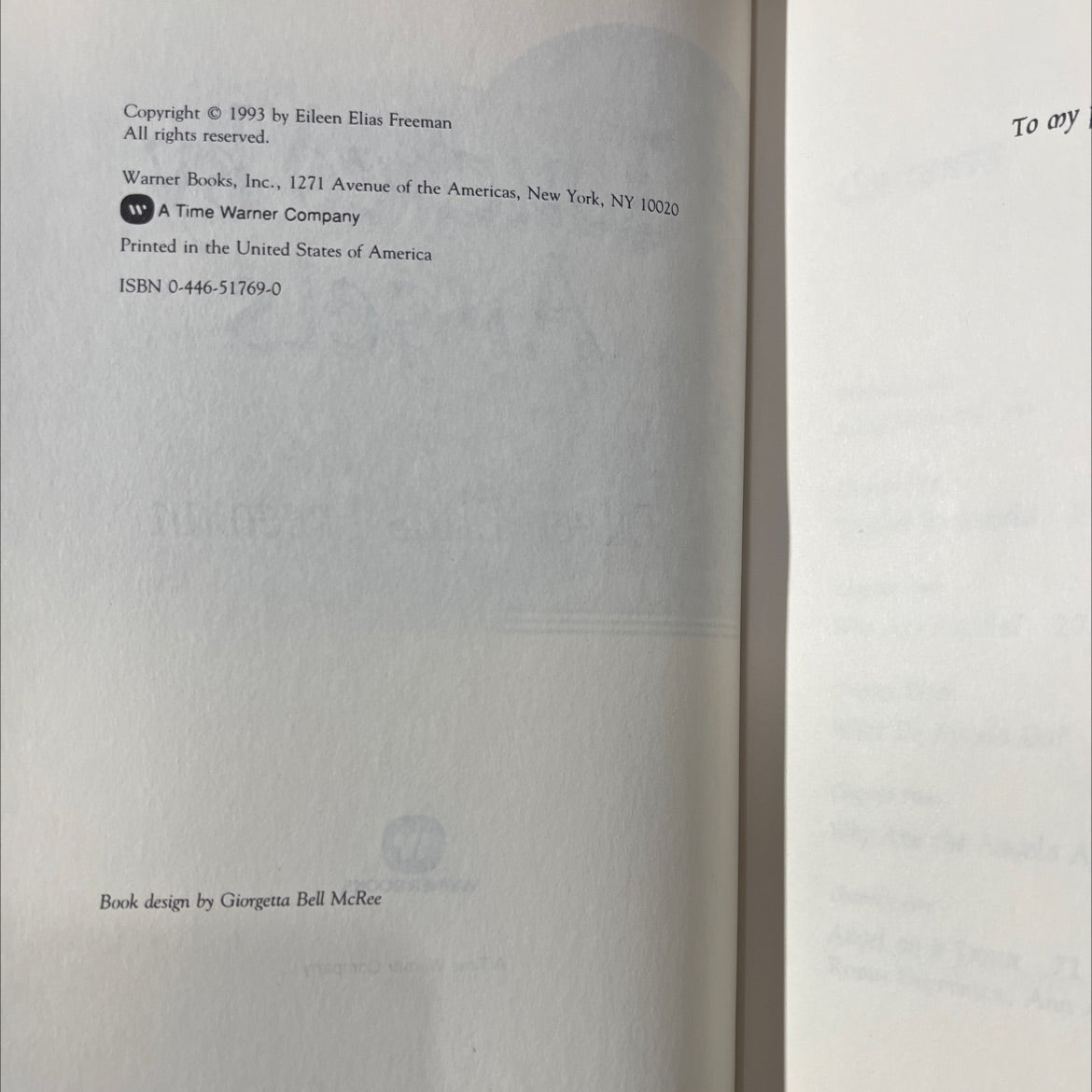 touched by angels book, by Eileen Elias Freeman, 1993 Hardcover image 3