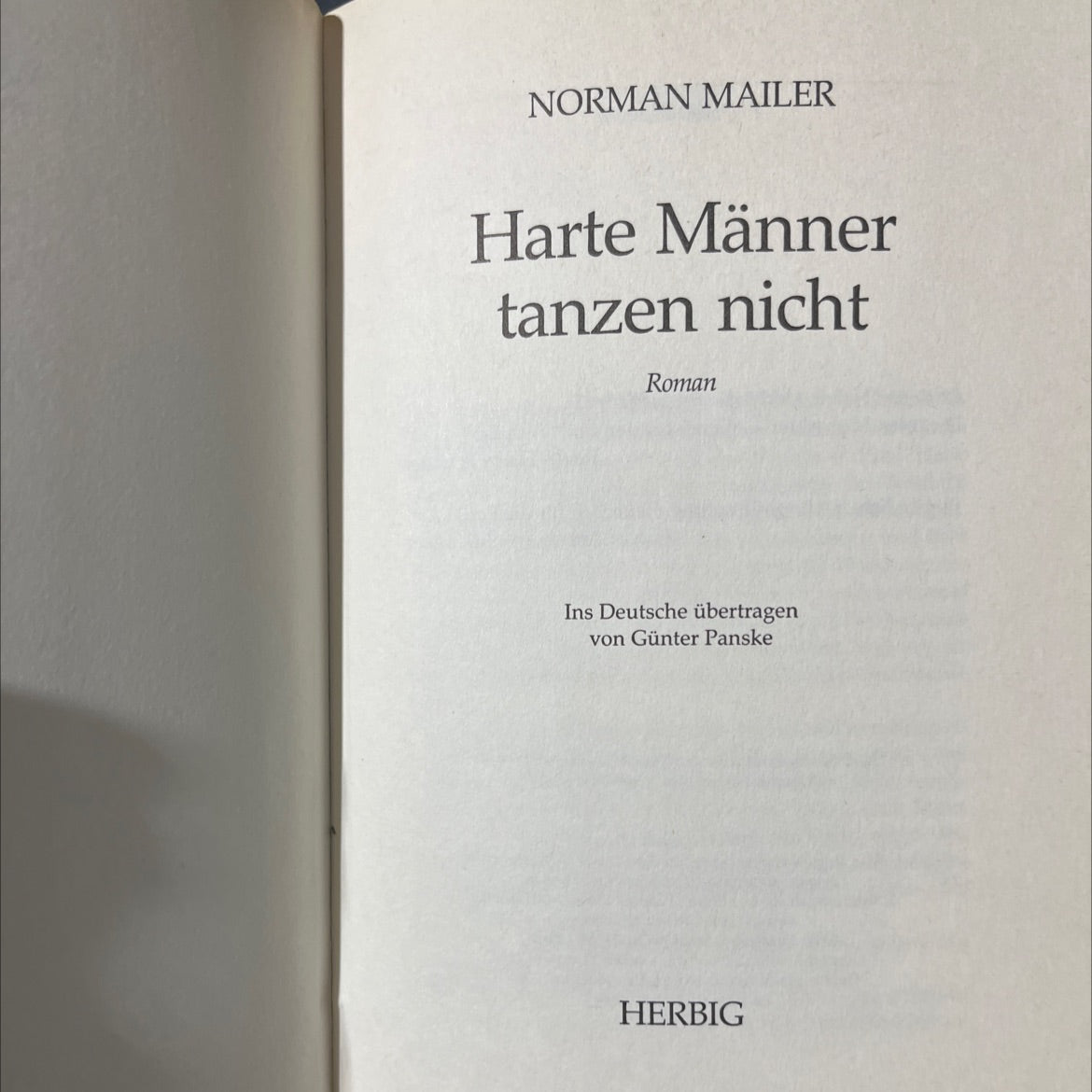 tough guys don't dance book, by norman mailer, 1984 Hardcover image 2
